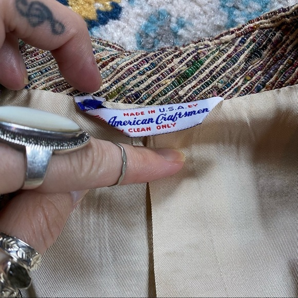 Vintage DEADSTOCK 100% Sacha Silk Jacket - Picture 6 of 11